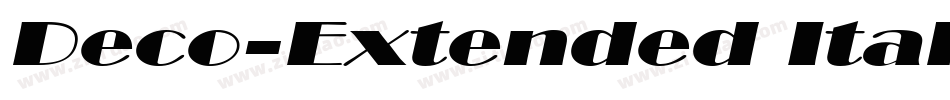 Deco-Extended Italic字体转换